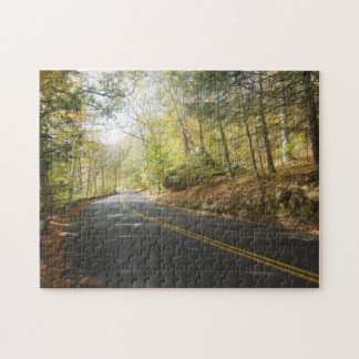 New England Scenic Autumn Road Jigsaw Puzzle