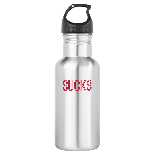 New England Sucks (Red Text) 710 Ml Water Bottle (Front)