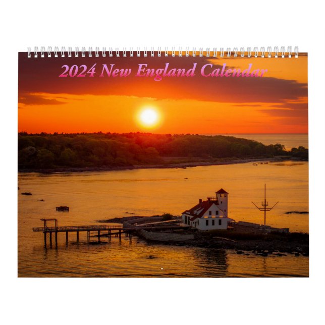 New England through the seasons calendar (Cover)