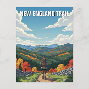 New England Trail Travel Postcard