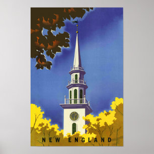 New England Travel Poster