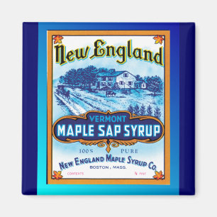 New England Vermont Maple Syrup Magnet