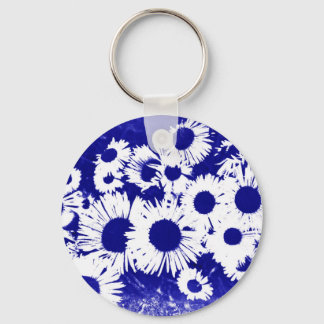 New England Wild Aster Key Ring