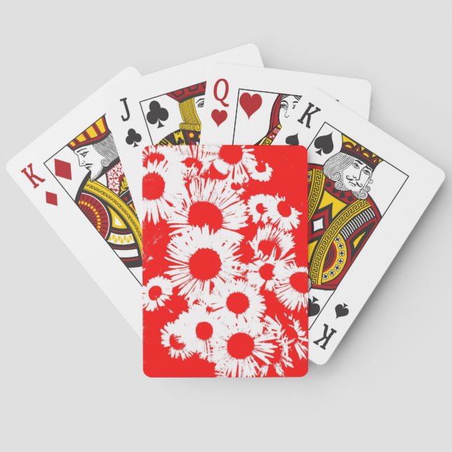 New England Wild Aster Playing Cards (Back)