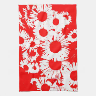 New England Wild Aster Tea Towel