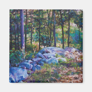 New England Woods Magnet