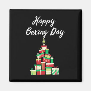 New Era Designs - Happy Boxing Day With Christmas  Magnet