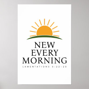 New Every Morning Christian Wall Art