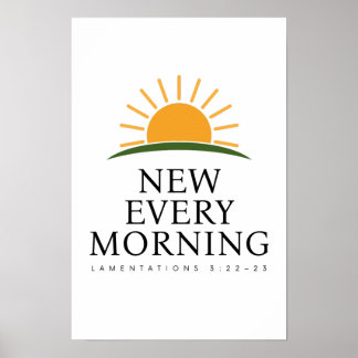 New Every Morning Christian Wall Art