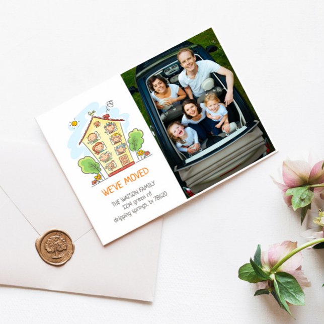 New Family Home Moving Announcement Postcard (Creator Uploaded)