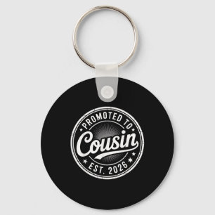 New Family Member Announcement Promoted To Cousin  Key Ring