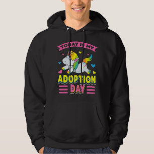 New Family Member Kid Children Today Is My Adoptio Hoodie