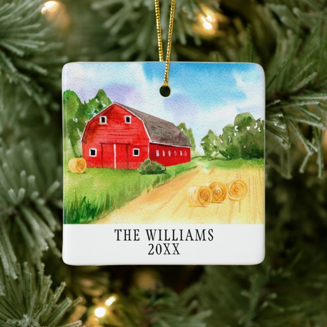 New Farm Family Christmas Ornament (Tree)