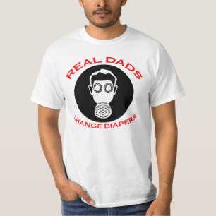 New Father: Real Dads Change Diapers T-shirts