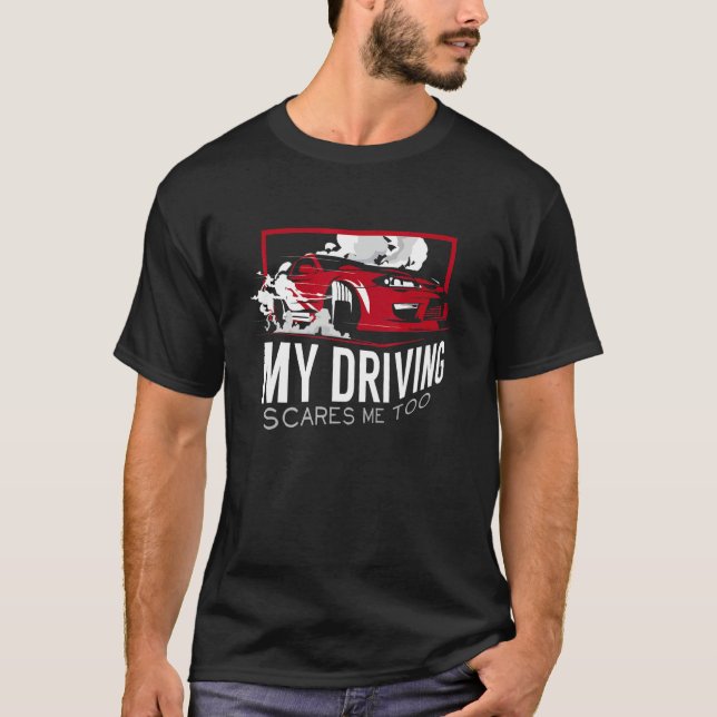 New First Time Car Driver Auto Student Driver Men  T-Shirt (Front)