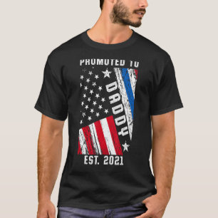 New First Time Dad Police Law Enforcement Daddy 6 T-Shirt
