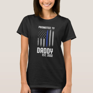 New First Time Dad Police Law Enforcement Daddy T-Shirt