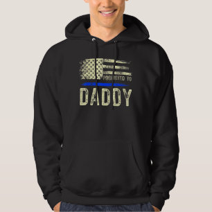New First Time Dad To Be Daddy Police Law Enforcem Hoodie