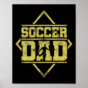 New First Time Dad To Be Instruct Soccer Daddy Da1 Poster