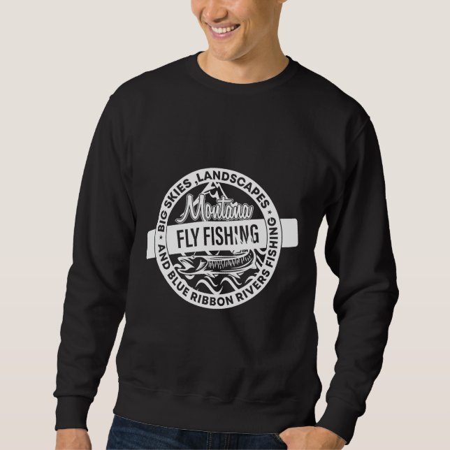 New Fisherman Montana Fly Fishing Sweatshirt (Front)