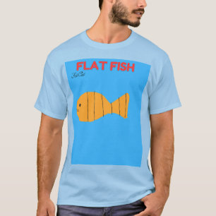 (New)Flat fish design fat cat new friend T-Shirt