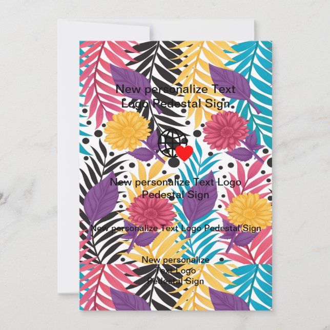 New Flat Invitation Customise your own (Front)