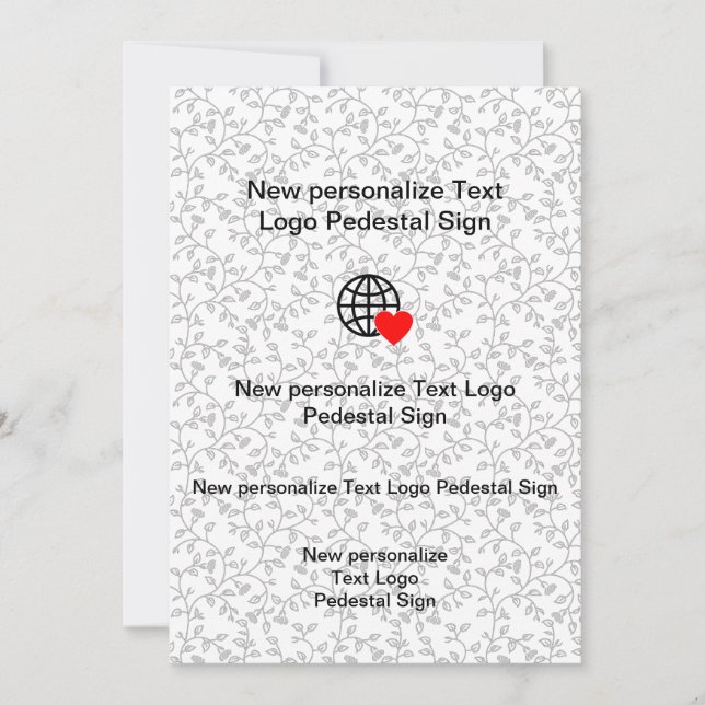 New Flat Invitation Customise your own (Front)