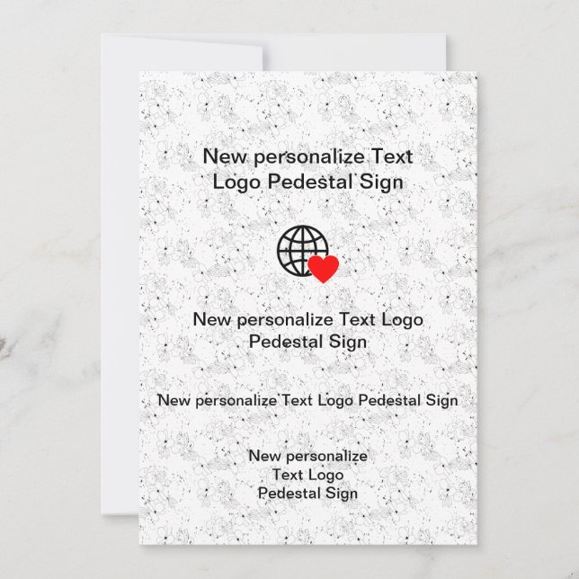 New Flat Invitation Customise your own (Front)