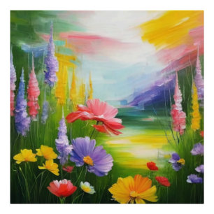 NEW! Floral Path Watercolor Photo Enlargement Print