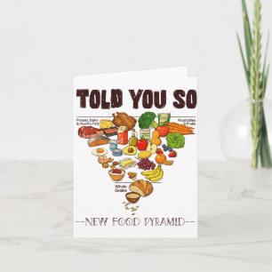 New Food Pyramid 2026 Told You So Carnivore Keto L Card