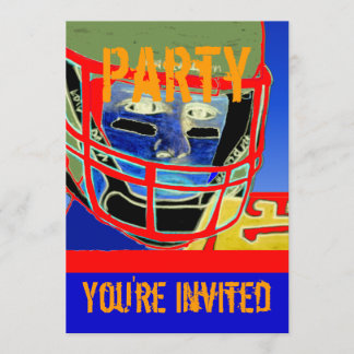 New Football Birthday Party Personalise Invitation