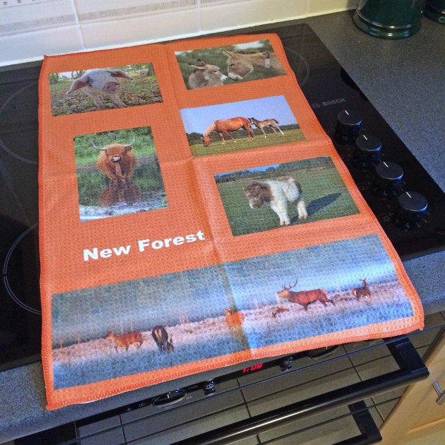 New Forest animals kitchen towel (Creator Uploaded)