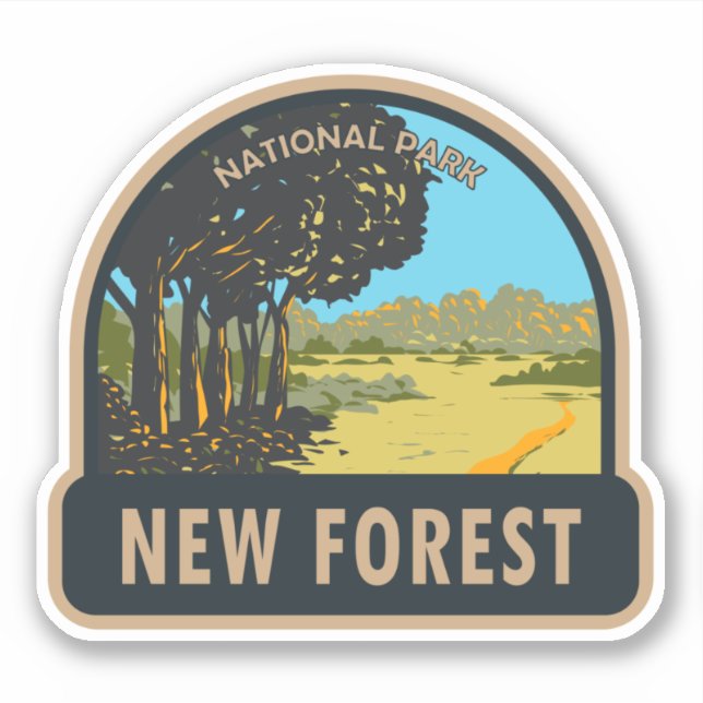 New Forest National Park England Vintage (Front)