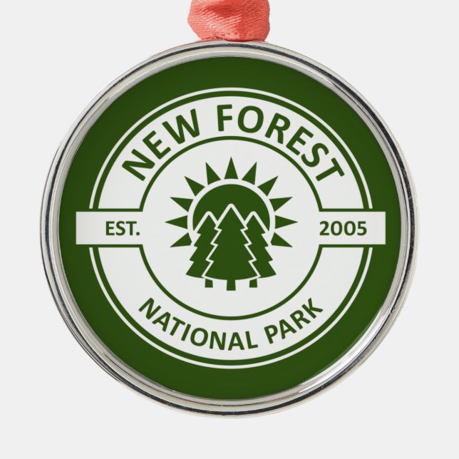 New Forest National Park Metal Ornament (Front)