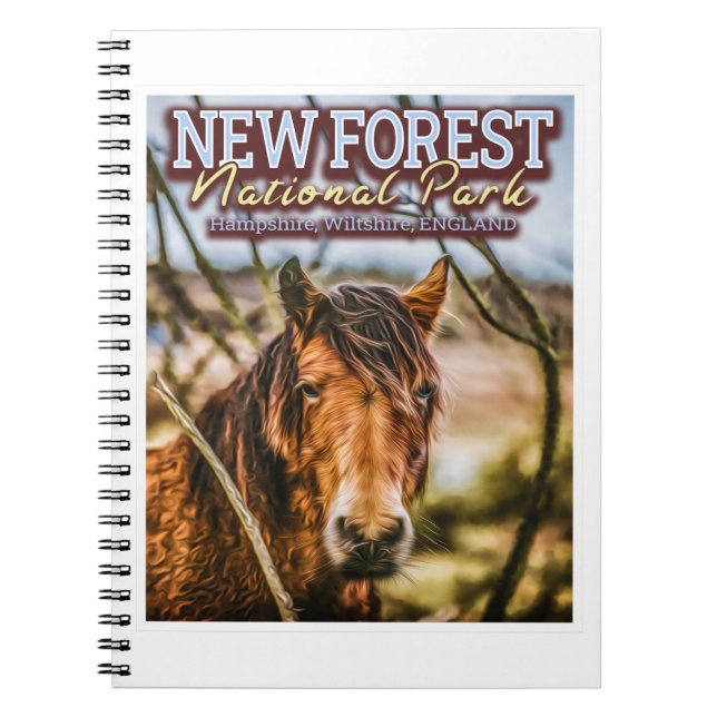 NEW FOREST NATIONAL PARK - NEW FOREST PONY NOTEBOOK (Front)