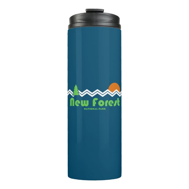 New Forest National Park Retro Thermal Tumbler (Front)