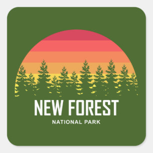 New Forest National Park Square Sticker