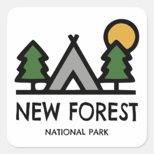 New Forest National Park Square Sticker