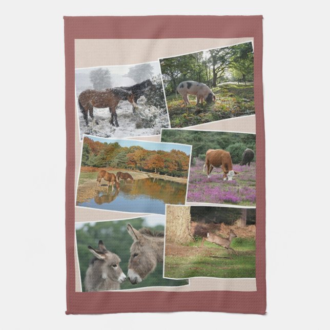 New Forest teatowel Tea Towel (Vertical)