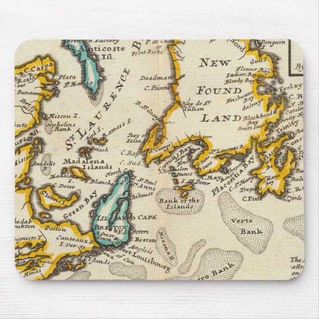 New Found Land, St Laurence Bay, Acadia Mouse Pad (Front)