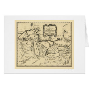 New France Canada Map 1755