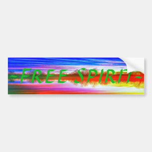 (NEW) FREE SPIRIT bumper sticker