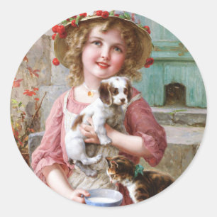 New Friends - Emile Vernon  Classic Round Sticker