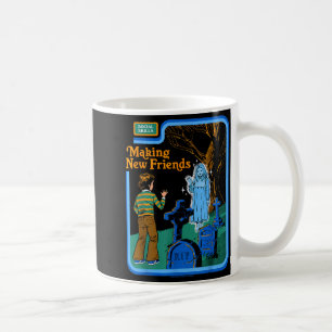 New Friends Ghost Sarcastic Retro Vintage Funny Ad Coffee Mug