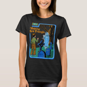 New Friends Ghost Sarcastic Retro Vintage Funny Ad T-Shirt