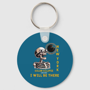 New Funny Solar Eclipse Skeleton York Will Key Ring