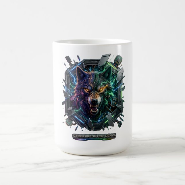 New Futuristic Robotic Predator  Coffee Mug (Center)