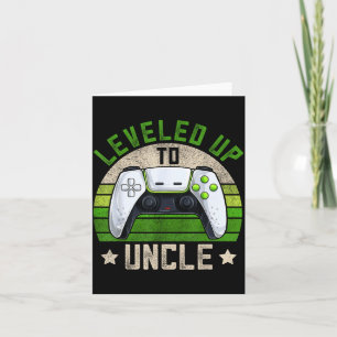 New Gamer Uncle Apparel, Funny Pregnancy Announcem Card