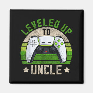 New Gamer Uncle Apparel, Funny Pregnancy Announcem Magnet