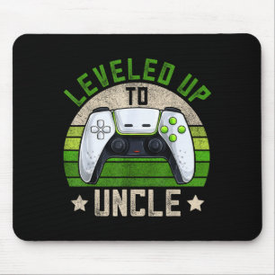 New Gamer Uncle Apparel, Funny Pregnancy Announcem Mouse Pad